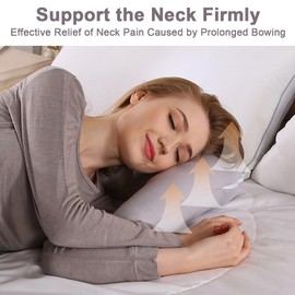 V Pillow with Pillowcase Grey and V Pillow Cover, Pregnancy Pillow Travel, Excess PP Cotton Filling Orthopaedic V Shaped Pillow Support for Head, Neck & Back, Body Pillow Reading Pillow