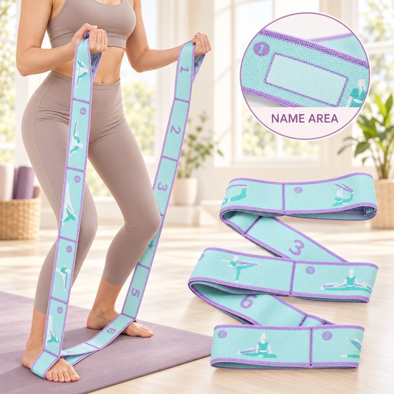Elastic Stretch Band for Yoga & Fitness – Multi-Loop Resistance