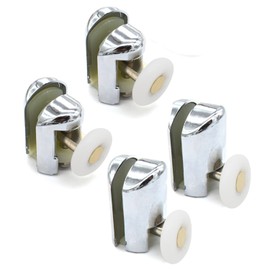 Set of 4 Chrome Plated Shower Door Rollers 2 Upper and 2 Lower YQ2028