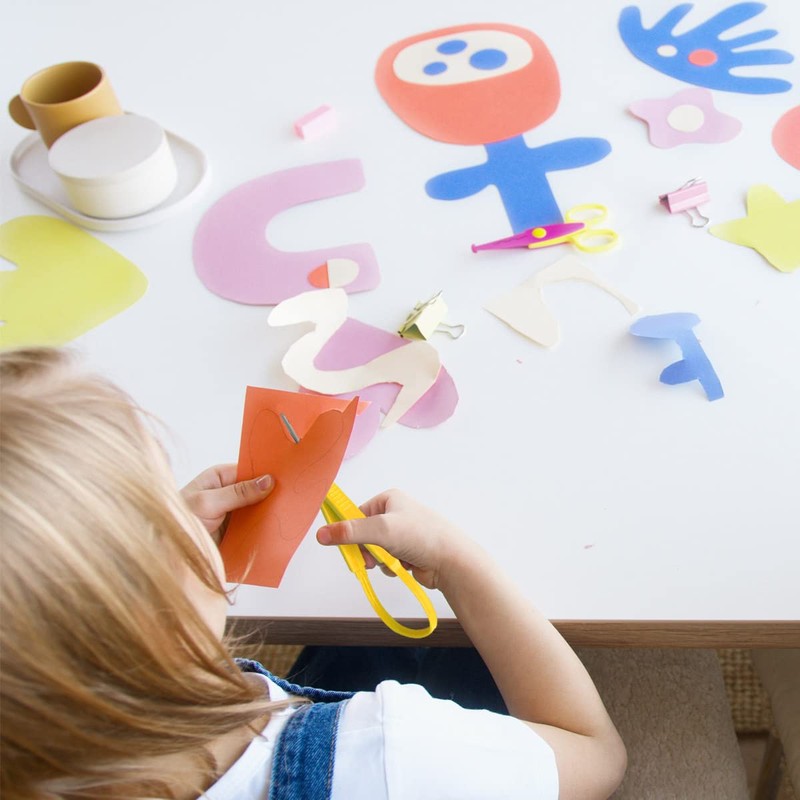 4Pack Adaptive Loop Scissors, 8 Inch Self-Opening Scissors for Special