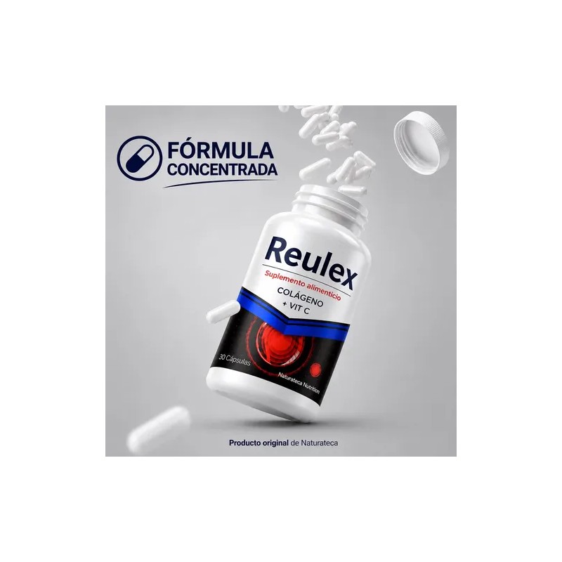 Reulex 1 Frasco 30 Cápsulas | Colageno Msm | Vitaminas