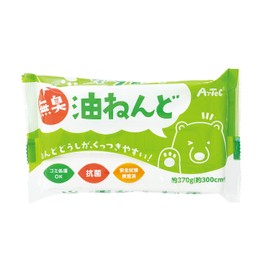 Artec 23303 Odorless, Antibacterial, Oil Noodle, 13.1 oz (370 g), Oil Clay, White, Ultra Light, Made in Japan, Safety Tested, Garbage Disposal, Soft, Kindergarten, Toddler, Elementary School, Elementary School, Middle School, Junior High School Figure, M