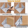 Hurricane Ties for Rafters 50 Pack, 18-Gauge Hurricane Roof Straps