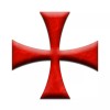 Maltese Cross Masonic Bumper Sticker - [5'' Tall]