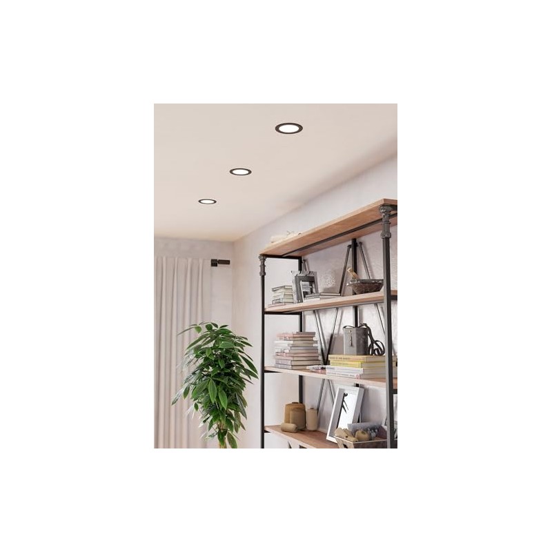 EGLO LED Einbaustrahler Fueva 6, runde Badezimmer Einbauleuchte, Badlampe Decke