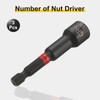 sourcing map 3pcs Nut Driver Drill Bit 3/8 Inch Socket