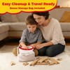 WudBudz Wooden Train Tracks 24 Pcs Set - Compatible with