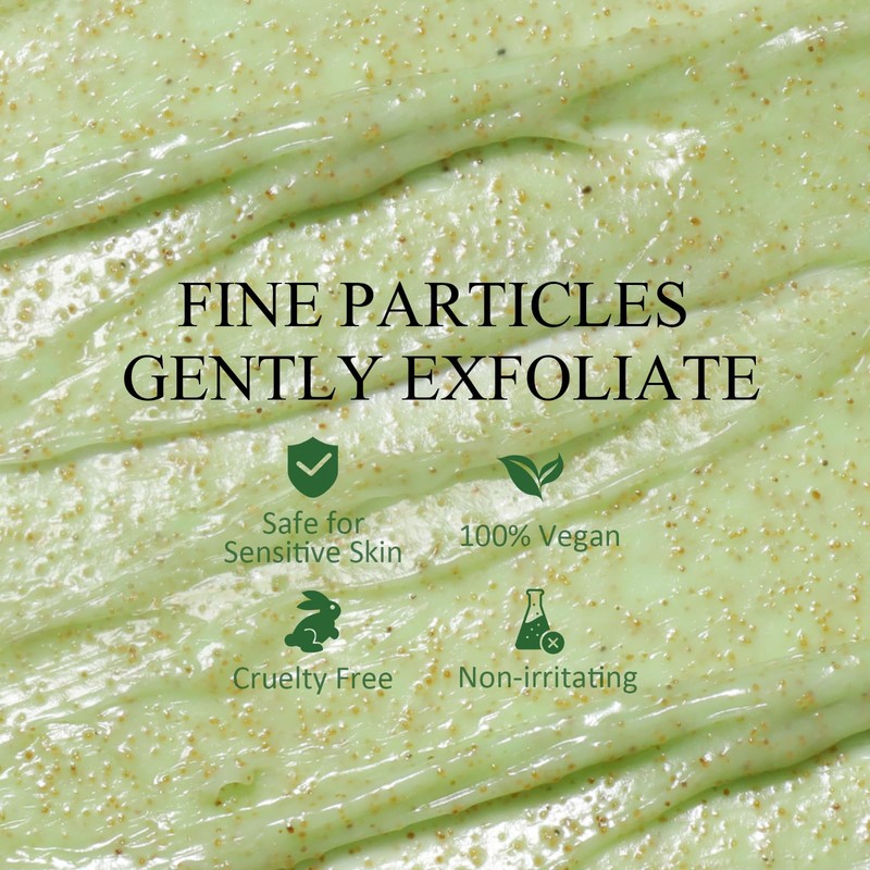 Underarm Detox Scrub, Armpit Detox Green Tea, Mint and Tea
