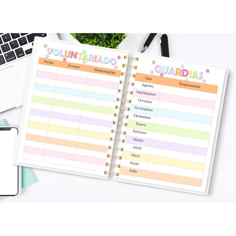 Agenda Directiva Cute 26/27 (medio Oficio)