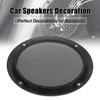 X AUTOHAUX 5'' Gold Tone Car Audio Speaker Cover Mesh