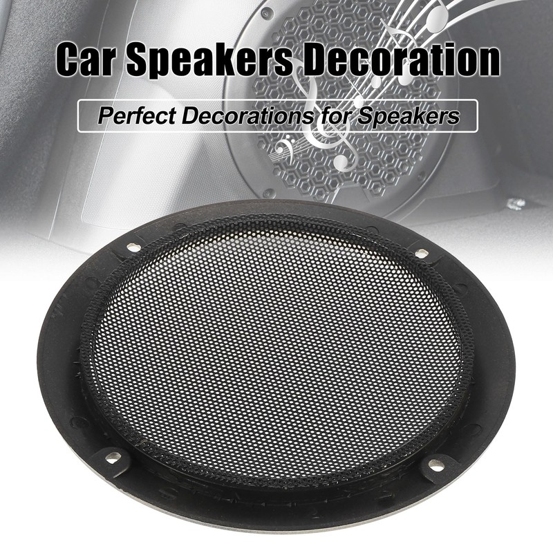 X AUTOHAUX 5'' Gold Tone Car Audio Speaker Cover Mesh