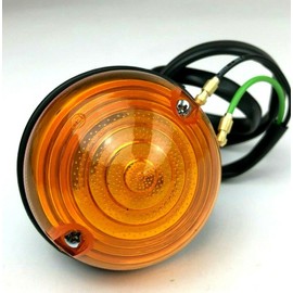ACC Parts Front Indicator Light Lamp Complete with Wiring and Amber Lens, Ideal for Land Rover Series 2, 2a, 3 & Defender 90/110/130 (up to 1995) - Replacement for RTC5013