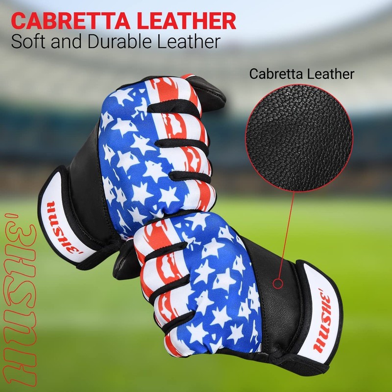 Hushe' Baseball Batting Gloves (Large, Adult)