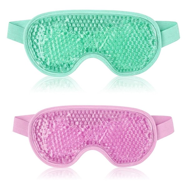 EBHO Pack of 2 eye mask, cooling mask, face, ice