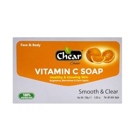 Chear Vitamin C Soap 150g - Face & Body, Smooth & Clear, Healthy & Glowing Skin, Brightening, Blemishes, Dark Spots.
