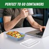 50 Pack (100-Piece) 32 oz Meal Prep Containers Reusable with