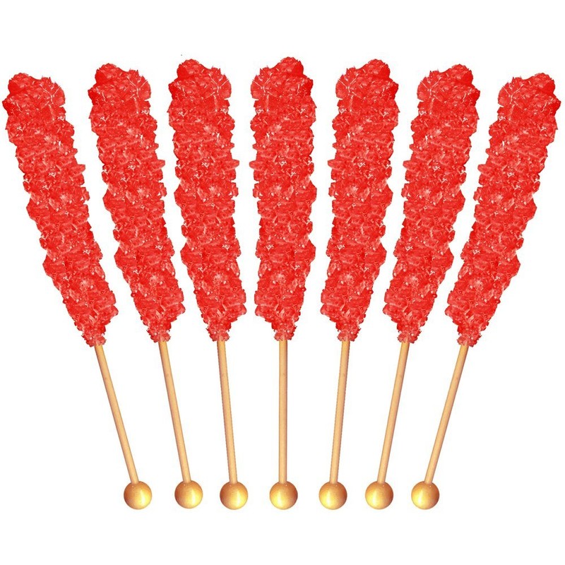 Buffalo Bills Strawberry (Red) Rock Candy On A Stick (12-ct