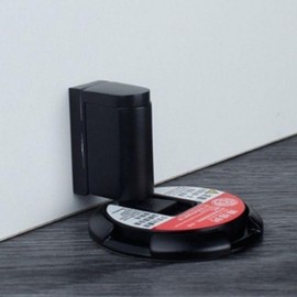 EAS Yeongdal Hardware Checklock Slim Rotating Door Stopper Black