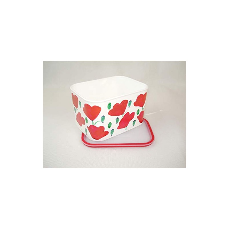TUPPERWARE Quadro Optimum Ultimo 17158 2.1 L White Red Flower