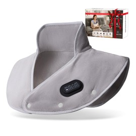 Wireless Heating Pad for Neck Shoulder - 3 Temperature Levels, 3 Vibration Levels, 3 Timers, USB Charging - Portable Electric Heat Pad, Gift for Women