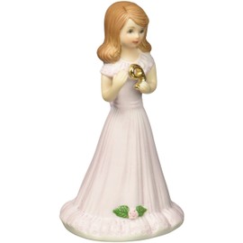 Enesco Growing Up Girls “Brunette Age 9” Porcelain Figurine, 5”