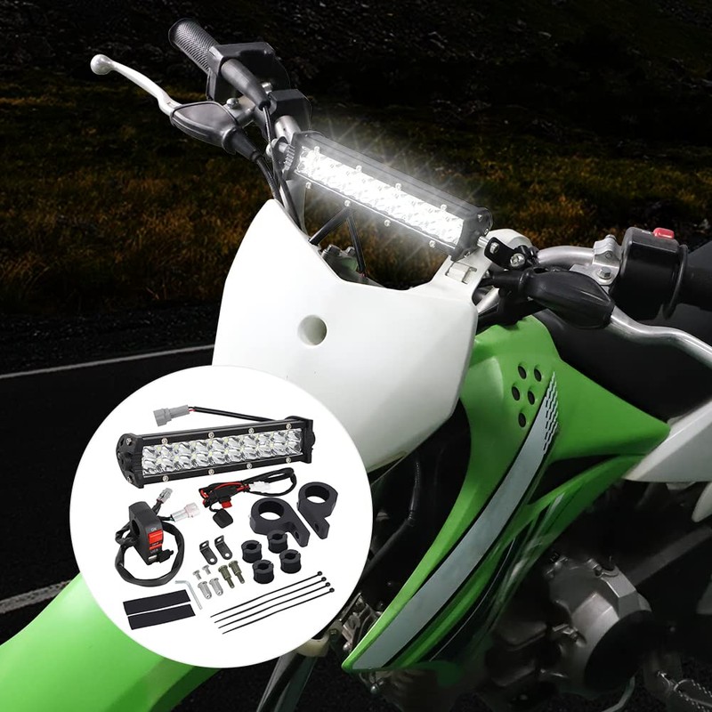Motoparty Handlebar LED Light Bar Set for KLX110 CRF110 TTR110