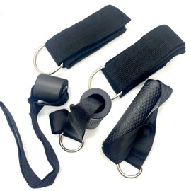 Set of 4 Nylon Covered Professional Quality Resistance Bands. Paired Bands in 2 Strengths for Optimal strengthening, Recovery, and Rehabilitation
