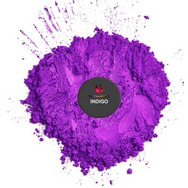 Indigo Purple Mica Powder for Epoxy Resin 56g / 2oz. Jar - TECHAROOZ 2 Tone Resin Dye Color Pigment Powder for Lip Gloss, Nails, Colorant for Slime Bath Bombs Soap Making & Polymer Clay