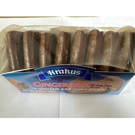 KRAKUS GINGERBREAD HEART IN CHOCOLATE 6.35 oz/ 180 G (2 pack) Product of Poland