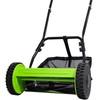 EAGWON 14-Inch 5-Blade Manual Push Reel Lawn Mower Cordless, with