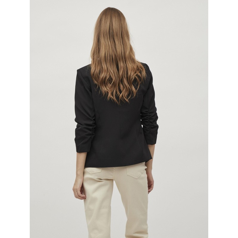 Vila Women’s 3/4-Sleeve Blazer, black