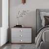 LONTAN 4 Pieces Cup Handles Cabinet Door Handles Brushed Nickel