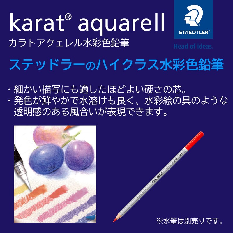 Staedtler Karat Aquarell Special Package Watercolor Pencils 60 Colors 125