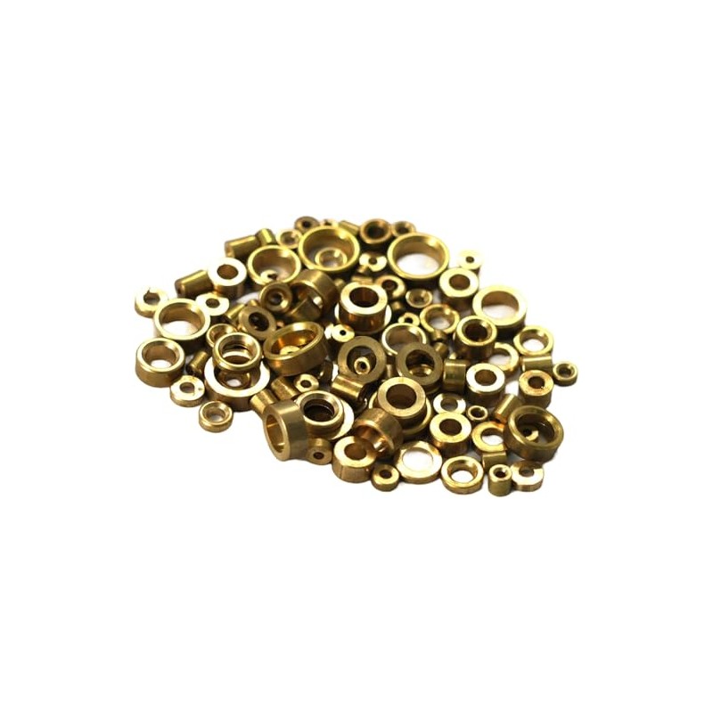 100 Clock Bushes for Pivots - Brass Bushing Assorted Mixed