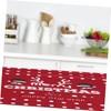ULTECHNOVO Christmas Tablecloth Rectangle Cover Washable Holiday Table Decor for