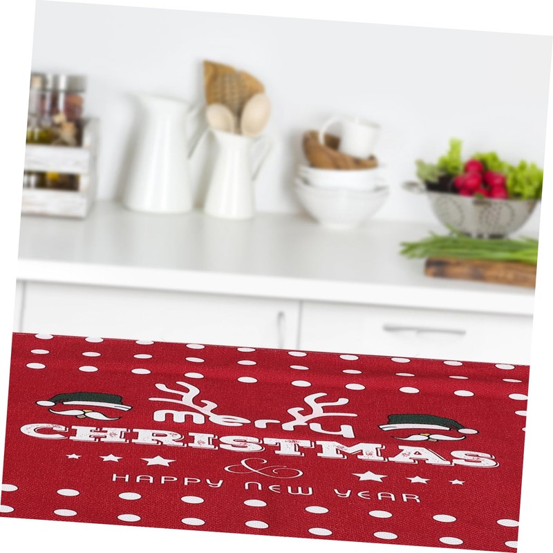 ULTECHNOVO Christmas Tablecloth Rectangle Cover Washable Holiday Table Decor for