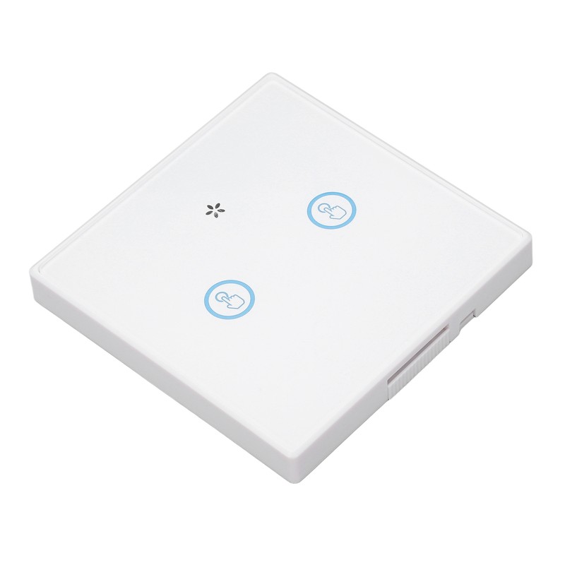 Smart Wall Touch Switch 433MHz Tempered Glass Panel Wiring Free