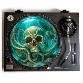 Universal Cthulhu Skull Turntable Slipmat for Vinyl Records Fits 12" Player DJ Slip Mat