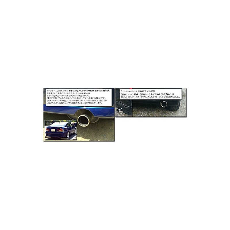 SFC Muffler Cutter, Muffler Hidden in Bumper, Extends Tail (Stainless