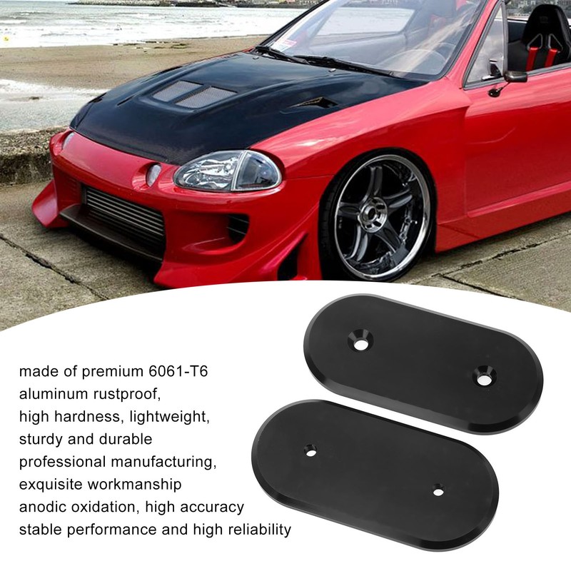 2 Pcs AC Delete Firewall Hole Plug Aluminum Car AC