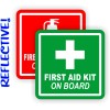 Unbranded/Generic REFLECTIVE 3inch Fire Extinguisher FIrst Aid Kit On Board