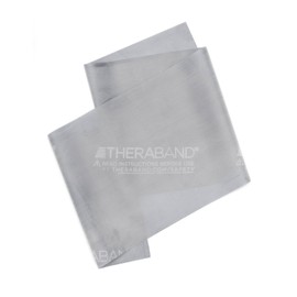 THERABAND Professional Latex Resistance Bands, Individual 6 Ft Elastic Band for Upper & Lower Body Exercise, Physical Therapy, Pilates, At-Home Workouts, 6 Foot, Silver, Super Heavy, Level 7