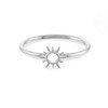 Boma Jewelry Sterling Silver Sunburst Open Circle Ring, Size 8
