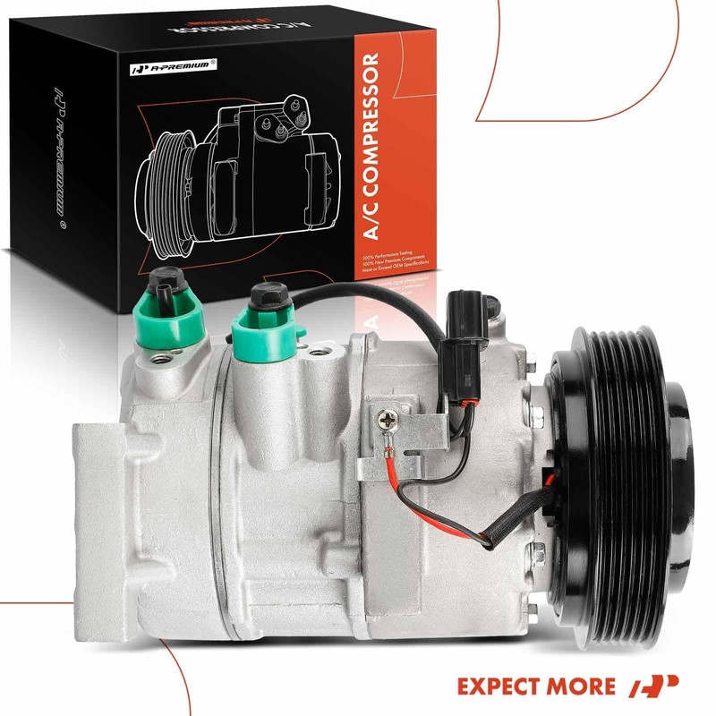 A-Premium Air Conditioner AC Compressor with Clutch Compatible with Hyundai