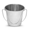 AASPIRE PETS Stainless Steel 9 Qt Round Dog Pail with
