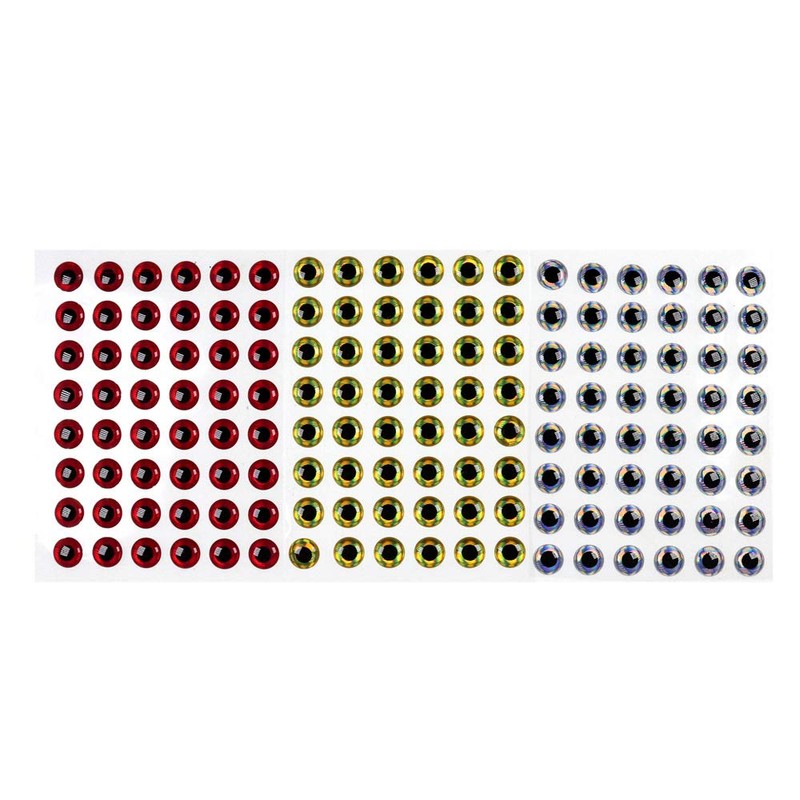 Wifreo 300PCS 3D Bionic Fish Eyes Fly Tying Material Lure