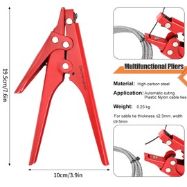 Cable Tie Tool, Dechengbao Cable Tie Tool and Tensioning and Cutting Tool for Plastic or Nylon Cable Ties