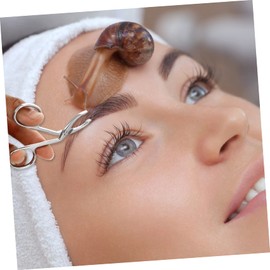 WOONEKY 6pcs Eyebrow Stainless Steel Eyebrow Clamp Tools for Precise Trimming Facial Hair Removal Compact and for Travel and Everyday Use