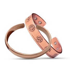 Wonder Care 100% Copper Bracelet Women Men Magnetic Kada Copper Bracelet, Pure Copper