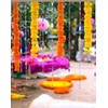 Estationeryhouse 5 feet long mixed Marigold Garlands artificial flower, wedding,